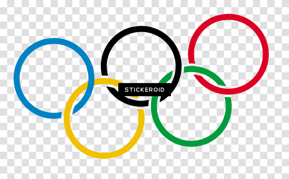 Olympic Rings Logos Clipart Circle, Racket, Text, Tennis Racket, Sport Transparent Png