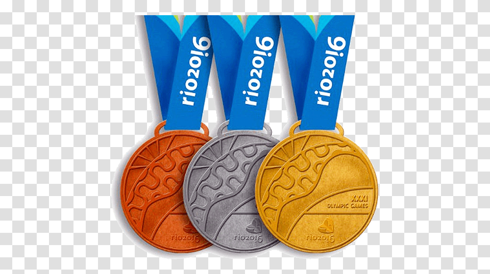 Olympic Rio Medal, Gold, Trophy, Gold Medal, Scissors Transparent Png
