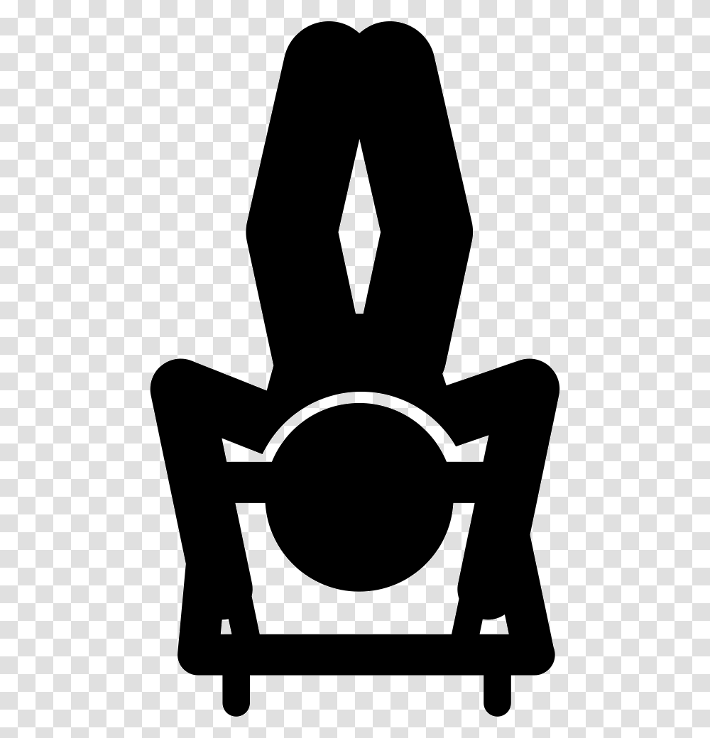 Olympic Skeleton Silhouette Chair, Stencil, Emblem Transparent Png