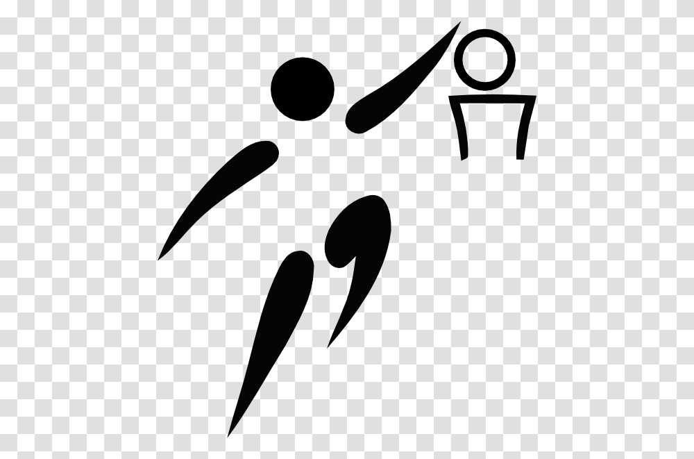 Olympic Sports Basketball Pictogram Clip Art For Web, Stencil, Label Transparent Png