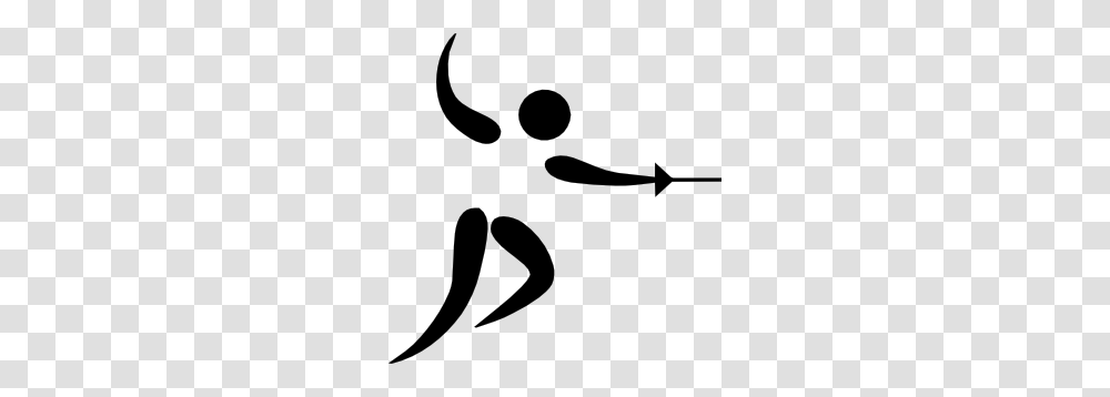 Olympic Sports Fencing Pictogram Clip Art Free Vector, Stencil, Face, Mustache Transparent Png