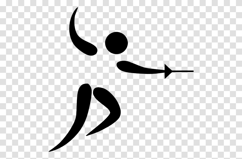 Olympic Sports Fencing Pictogram Clip Art Free Vector, Stencil, Face, Mustache Transparent Png