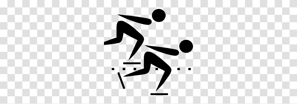 Olympic Sports Speed Skating Pictogram Clip Art Olympics, Stencil, Silhouette Transparent Png