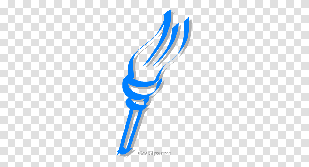 Olympic Torch Royalty Free Vector Clip Art Illustration, Hand, Water, Fork, Cutlery Transparent Png