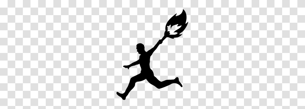 Olympic Torch Runner Clipart, Gray, World Of Warcraft Transparent Png