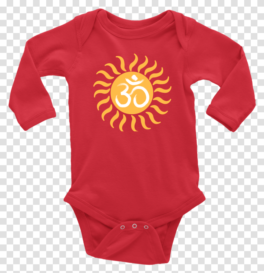 Om Symbol Baby Onesie Infant Bodysuit, Apparel, Sleeve, Long Sleeve Transparent Png