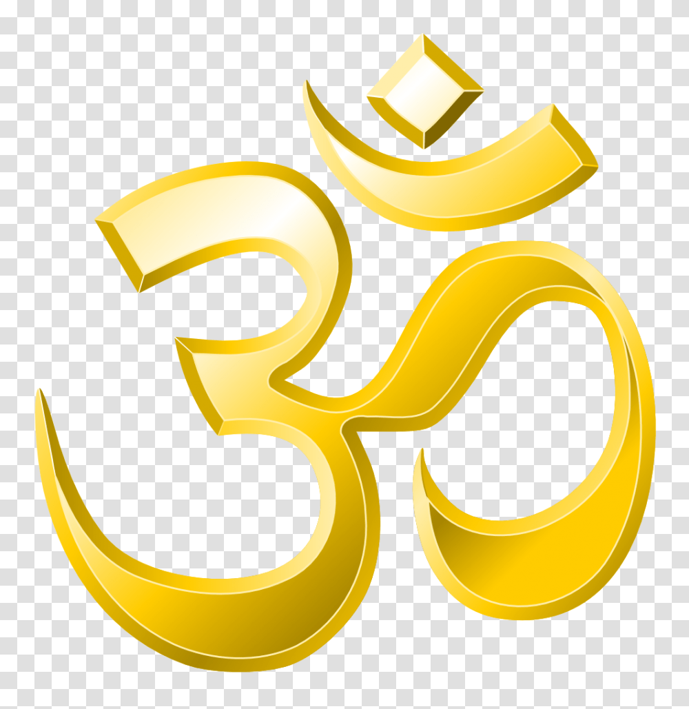 Om Symbol Download Free Clip Art Gold Om, Text, Logo, Tabletop, Furniture Transparent Png