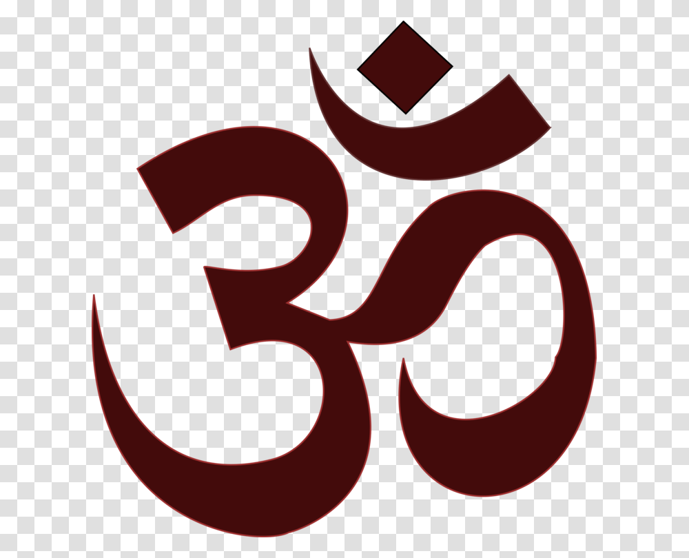 Om Symbol Ganesha Hinduism Meditation, Number, Alphabet Transparent Png