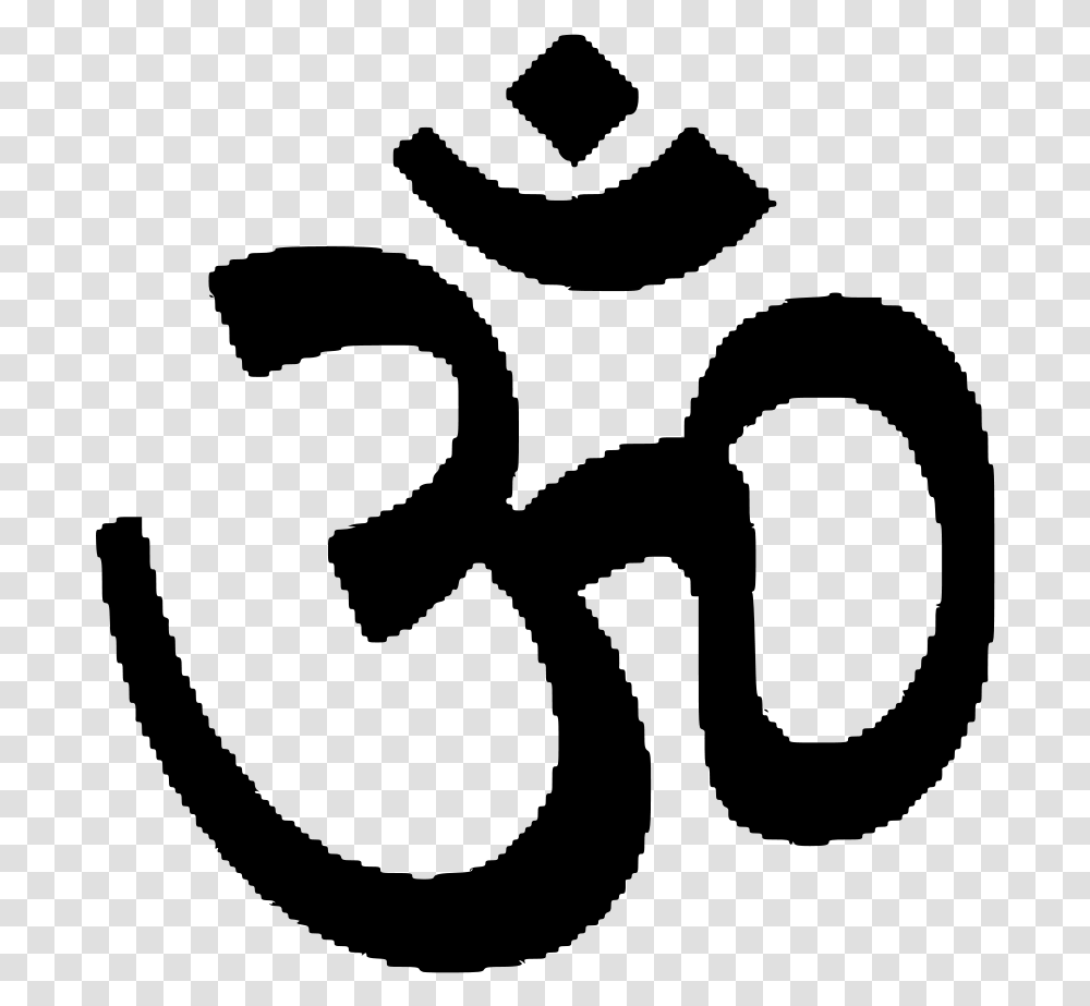 Om Symbol Hinduism Vishnu Drawing 5 Main Religions Symbols, Gray, World Of Warcraft Transparent Png