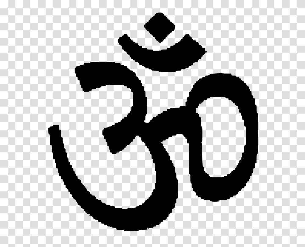 Om Symbol Hinduism Vishnu Drawing, Gray, World Of Warcraft Transparent Png