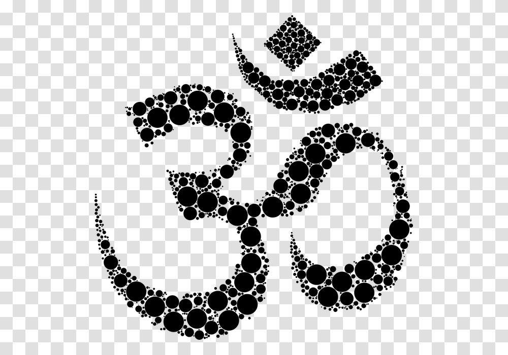 Om Symbol Sacred Spiritual Religion Yoga Hinduism Hindu Symbol For Strength, Gray, World Of Warcraft Transparent Png
