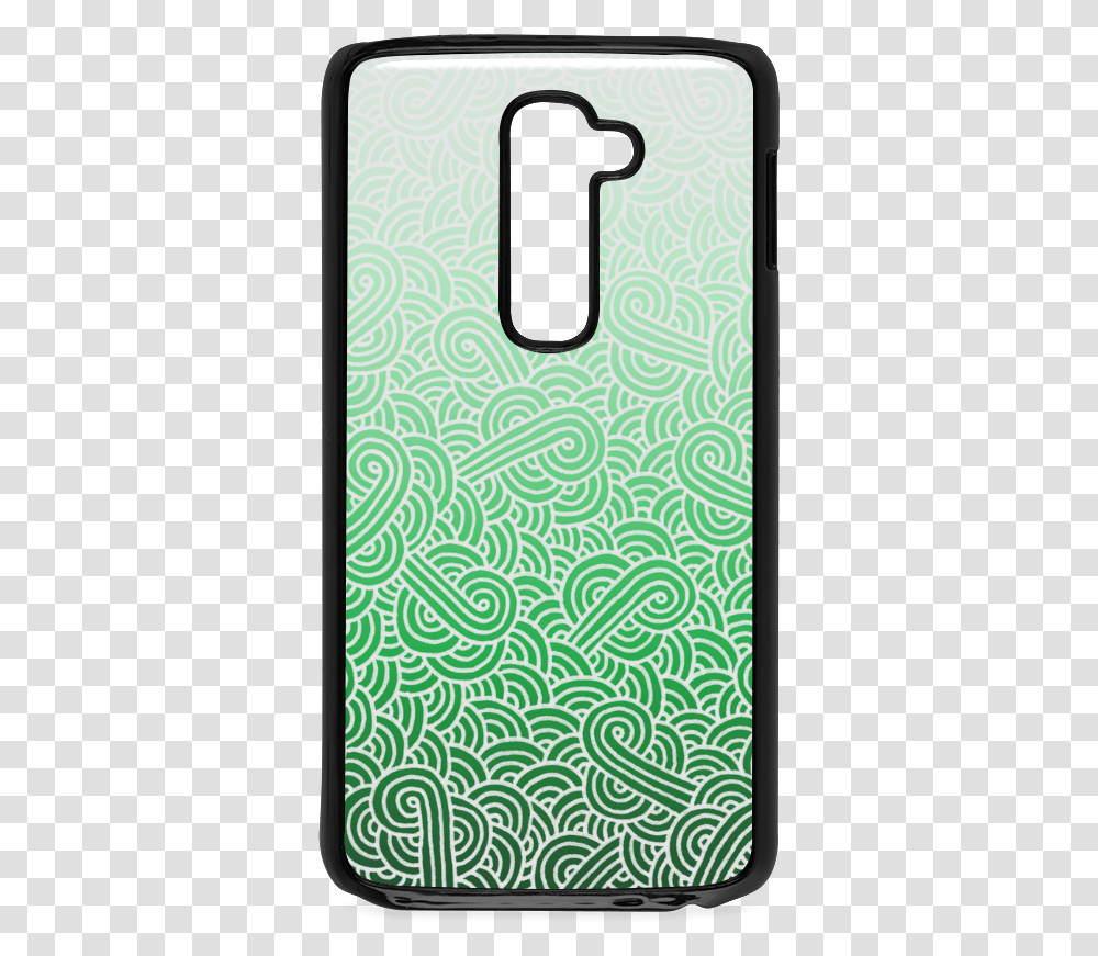 Ombre Green And White Swirls Doodles Hard Case For Mobile Phone, Electronics, Cell Phone, Iphone, Rug Transparent Png