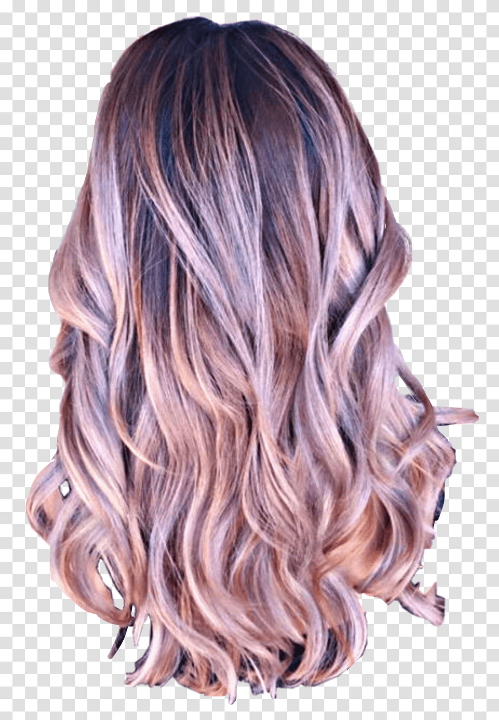 Ombre Hair Dark To Light Colored Dusty Pink Hair Ombre, Person, Human, Dye, Wig Transparent Png