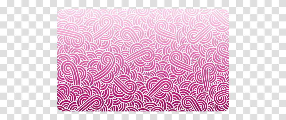 Ombre Pink And White Swirls Doodles Doormat 30, Rug, Pattern, Paisley Transparent Png