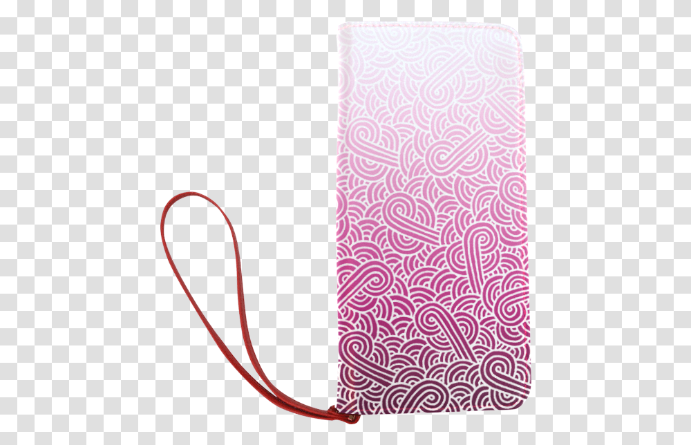 Ombre Pink And White Swirls Doodles Women's Clutch Pattern, Tie, Accessories, Accessory, Rug Transparent Png