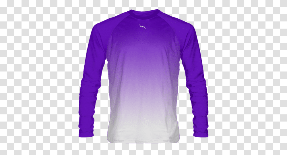 Ombre Purple Long Sleeve Shirts Long Sleeve Purple Shirts, Clothing, Apparel Transparent Png