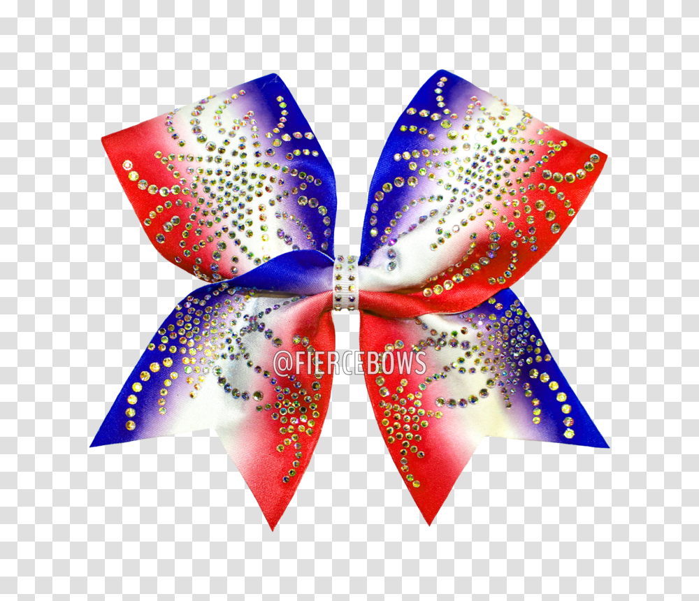 Ombre Stars Rhinestone Cheer Bow Fierce Bows, Pattern, Ornament Transparent Png