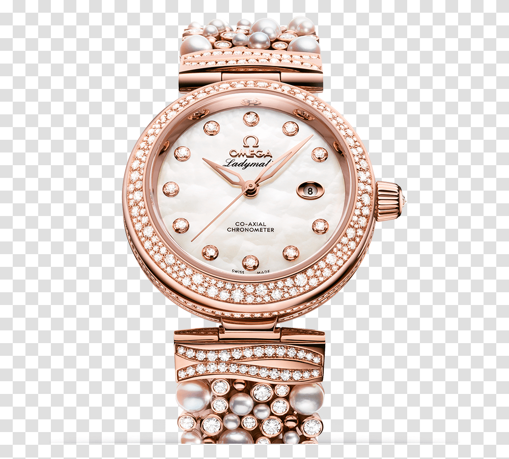 Omega Cindy Crawford Watch, Wristwatch Transparent Png