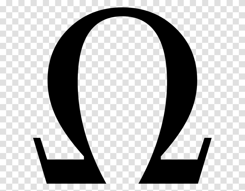 Omega Greek Ohm Letter Symbols Small Lower Case Omega Symbol, Gray, World Of Warcraft Transparent Png