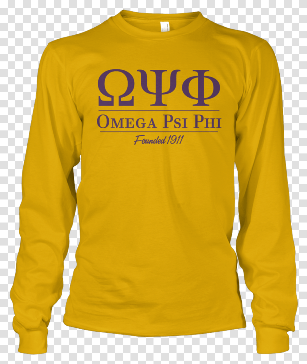 Omega Psi Phi Collegiate Long Sleeve Omega Psi Phi Sweatshirts, Apparel, Sweater, Person Transparent Png