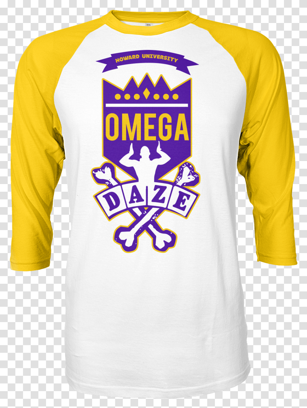 Omega Psi Phi School Daze Raglan Black Greek Apparel Alpha Phi Alpha Shirt, Sleeve, Long Sleeve, Jersey Transparent Png