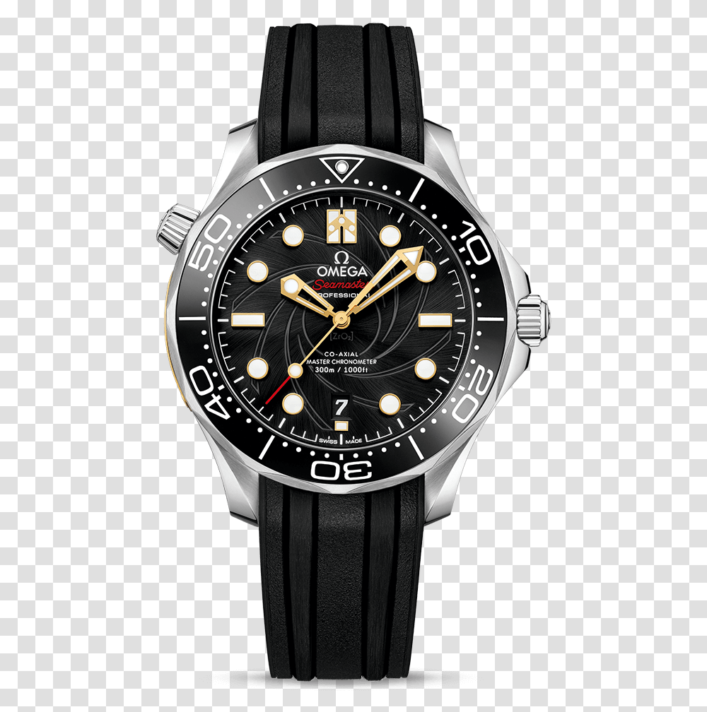 Omega Seamaster 300 Gold Steel, Wristwatch, Clock Tower, Architecture, Building Transparent Png