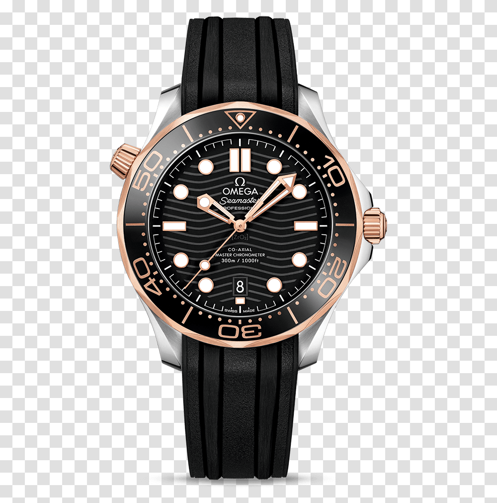 Omega Seamaster 300 Gold, Wristwatch, Clock Tower, Architecture, Building Transparent Png