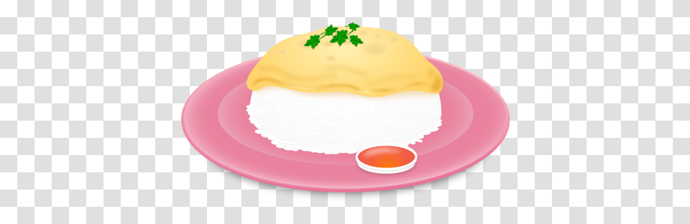 Omelet Cartoon 1 Image Omelet With Rice, Birthday Cake, Dessert, Food, Cream Transparent Png