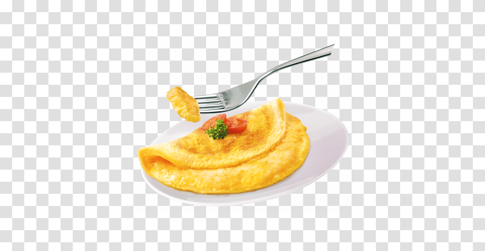 Omelette, Food, Dish, Meal, Spoon Transparent Png