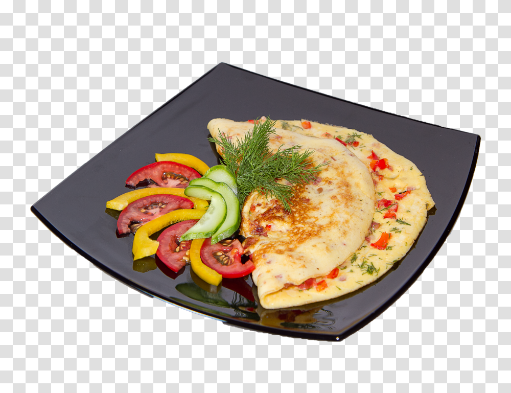 Omelette, Food, Meal, Dish, Plant Transparent Png