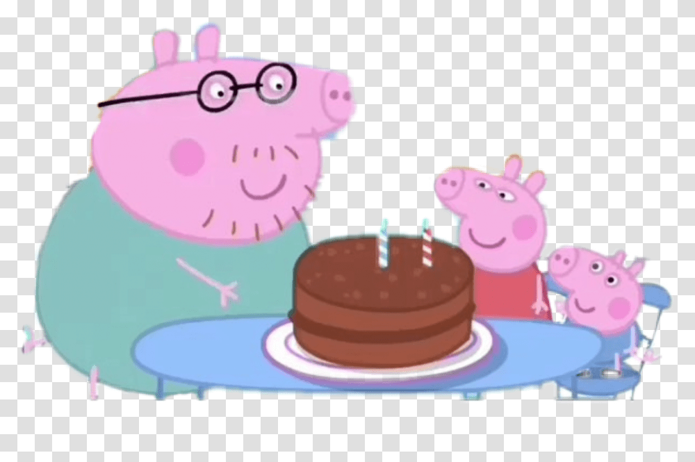 Omg Lol We Love A Hashtag Peppa Pig Animation Cake, Dessert, Food, Birthday Cake, Icing Transparent Png