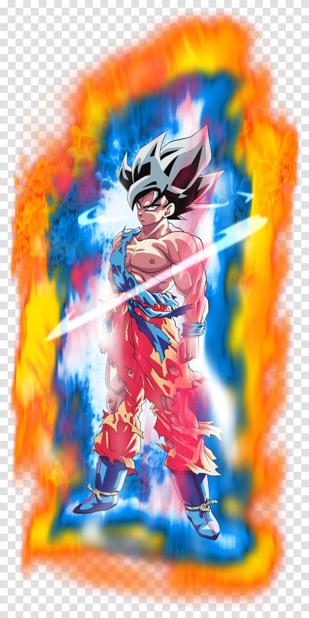 Omnipotence Ethan Was Training Intensely With Durrhan Sangoku Ultra Instinct Aura Transparent Png
