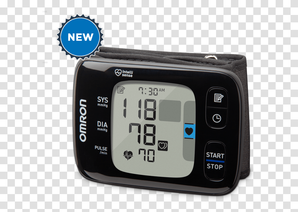 Omron Wrist Blood Pressure Monitor, Wristwatch, Digital Watch, Screen, Electronics Transparent Png