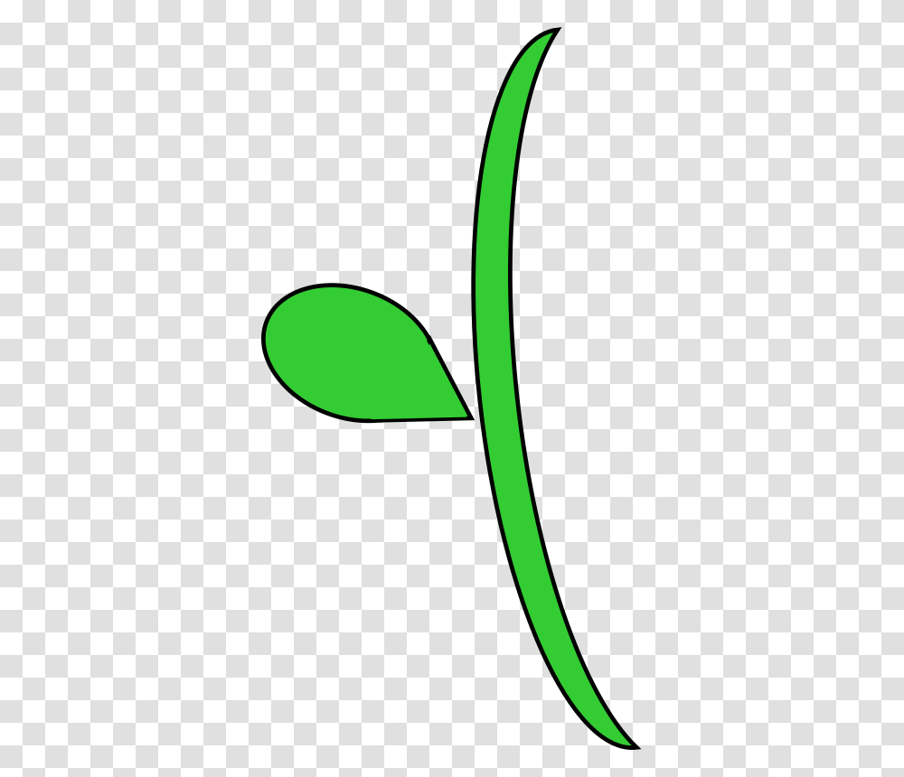 On A Stem Clipart, Green, Plant, Leaf, Flower Transparent Png