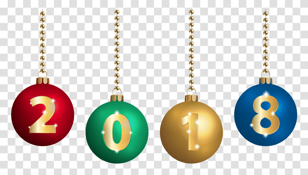 On Christmas Balls Clip Gallery, Number, Gold Transparent Png