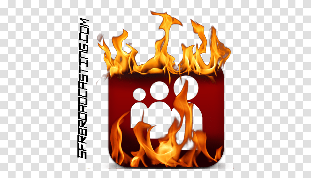 On Fire Myspace Logo Psd Official Psds Social Media On Fire, Flame Transparent Png