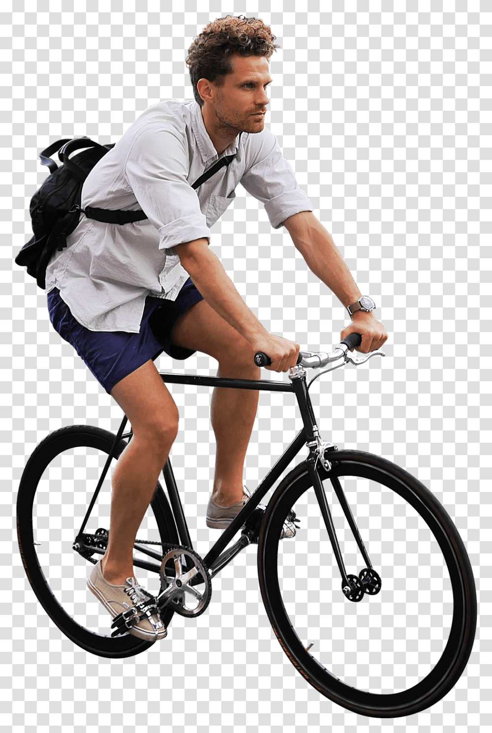 On His Bike Image Riding A Bike, Bicycle, Vehicle, Transportation, Person Transparent Png