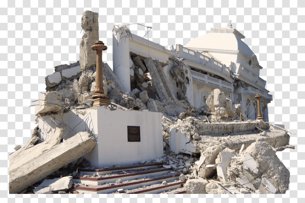 On January 12th 2010 The Earthquake Hit Haiti Rubble Ruins, Nature, Demolition Transparent Png