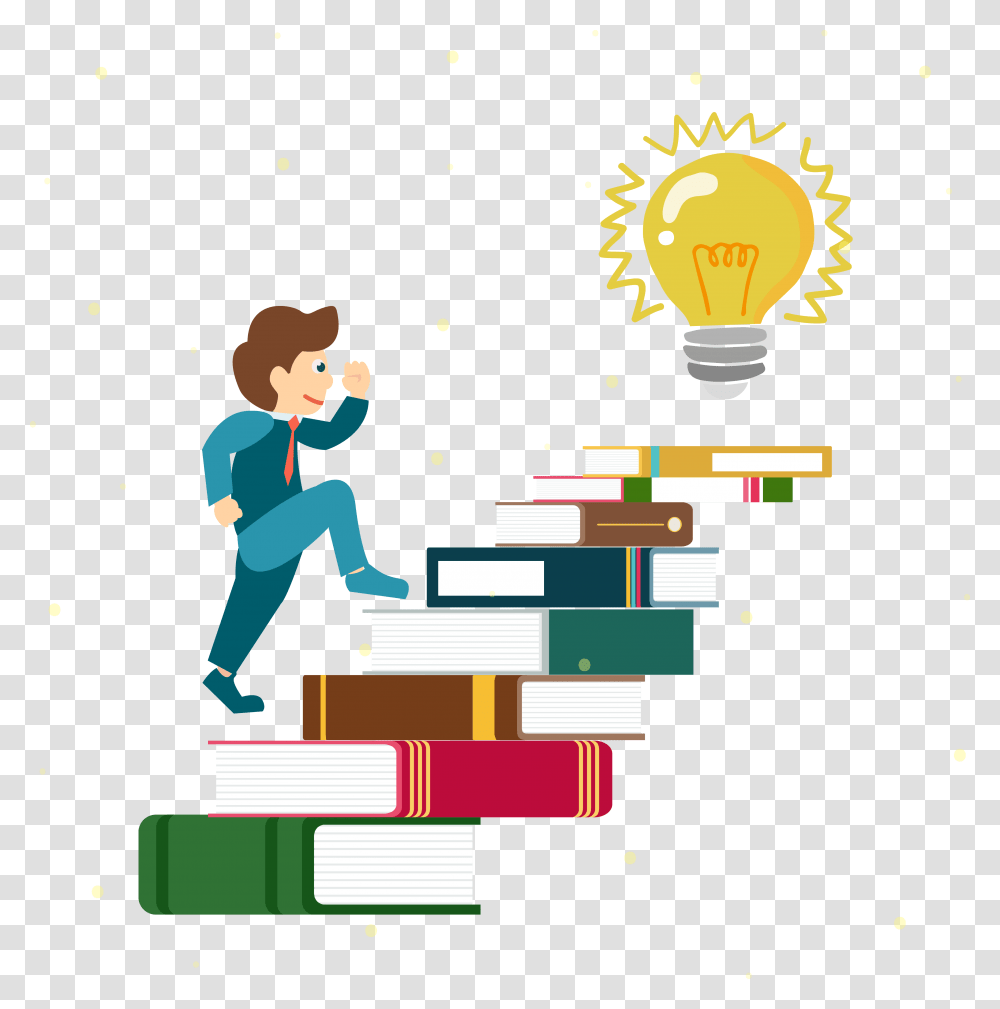 On People Of Ladder Books Are The Clipart International Literacy Day 2019, Light, Person, Human Transparent Png