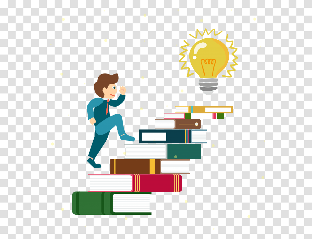 On People Of Ladder Books Are The International Literacy Day 2019, Light, Person, Human, Lightbulb Transparent Png