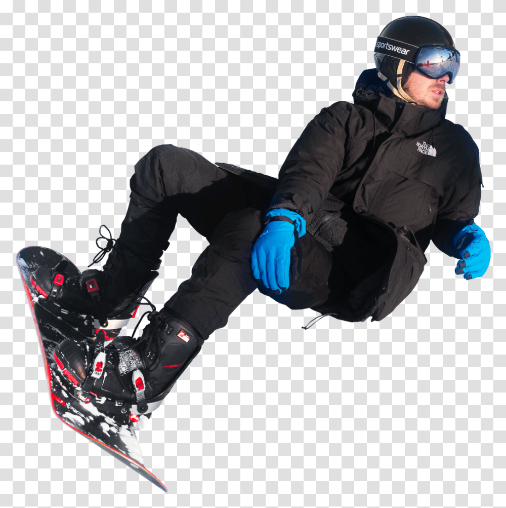 On Snowboard In Oslo Winter Park Snowboarding, Clothing, Helmet, Person, Outdoors Transparent Png