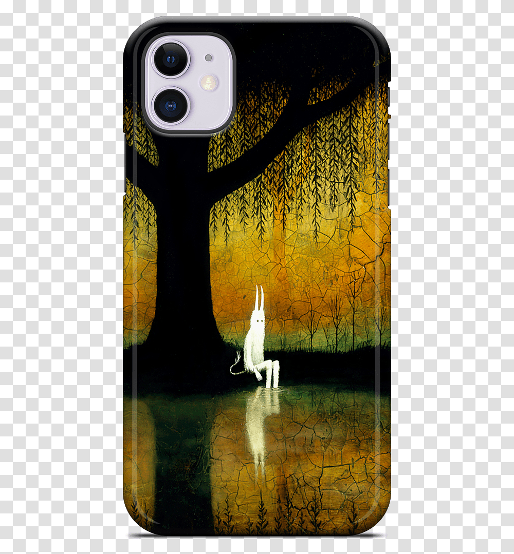On The Banks Of Broken Worlds Iphone CaseData Mfp Mobile Phone Case, Tree, Plant, Bird, Nature Transparent Png