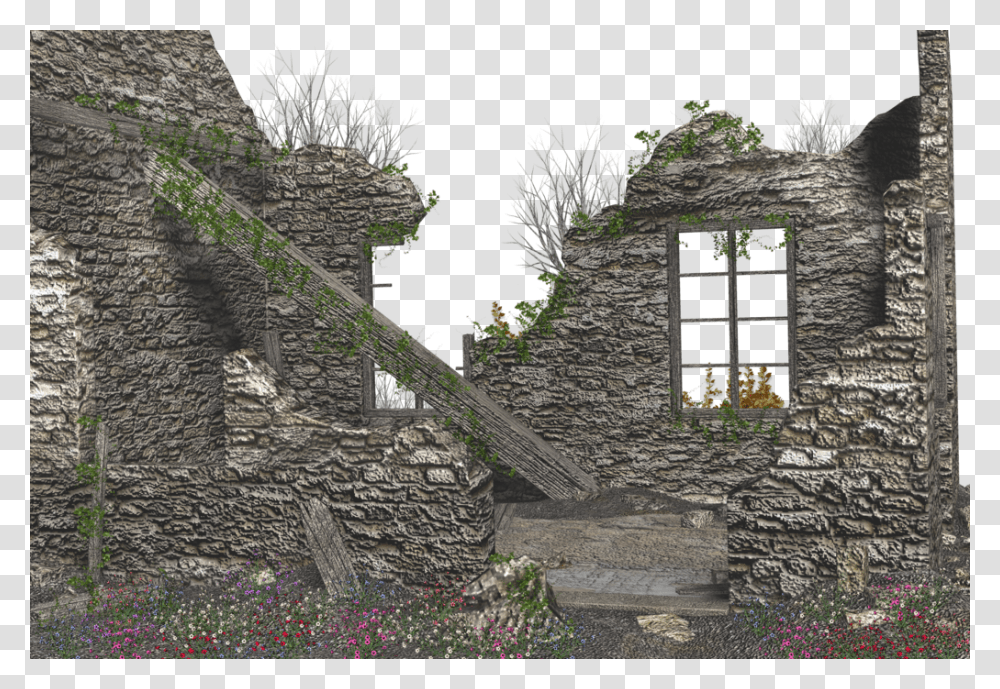 On The Desktop Wallpaper Old Ruins, Outdoors, Building, Slate, Nature Transparent Png