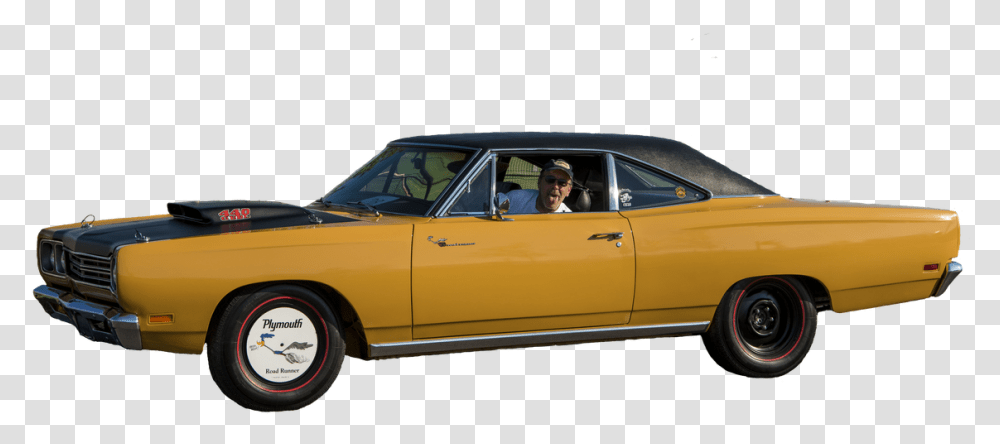 On The Highway Plymouth Road Runner, Person, Car, Vehicle, Transportation Transparent Png