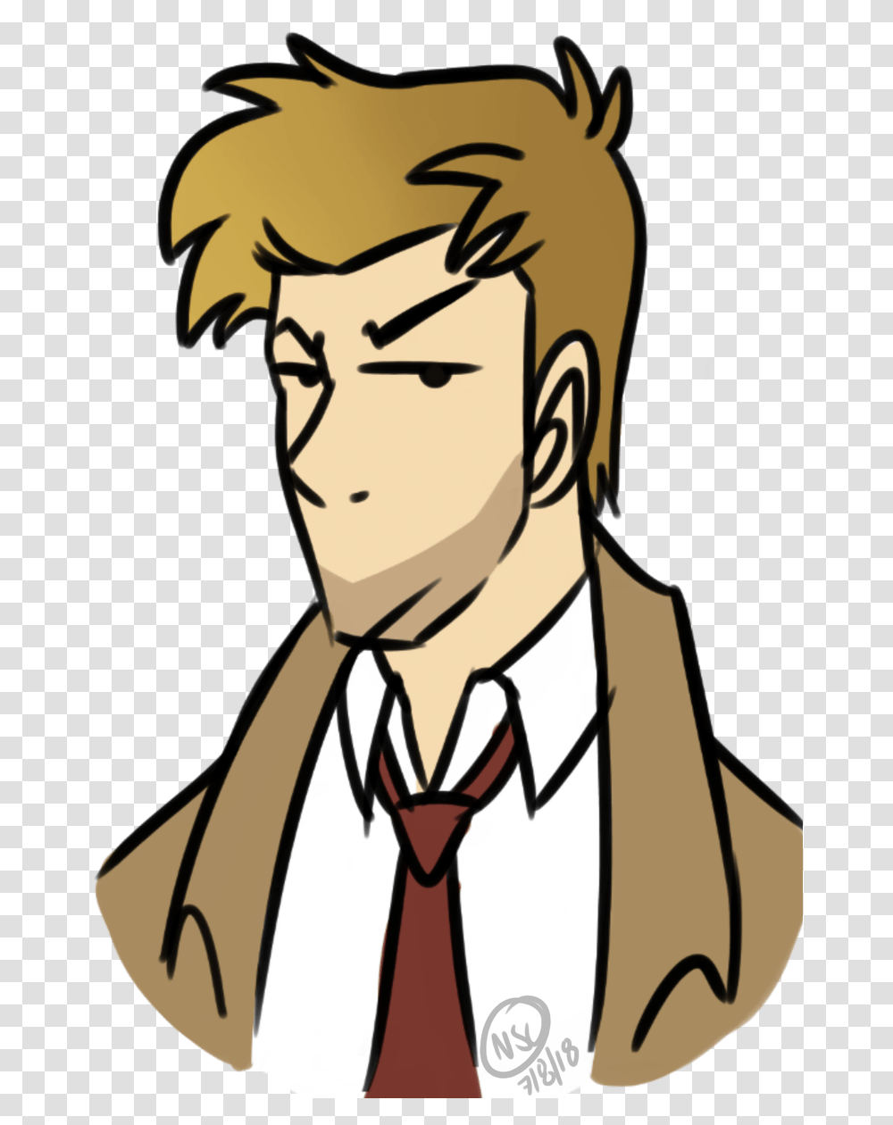 On Twitter Drew Some Constantine Because I Can, Tie, Accessories, Accessory, Book Transparent Png