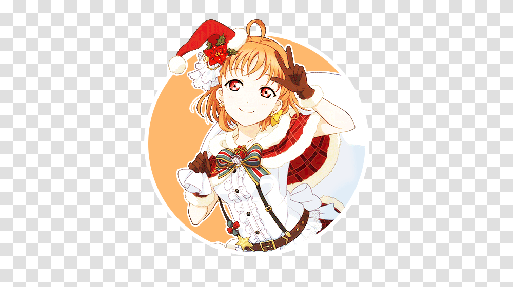 On Twitter Love Live Aqours Christmas Set Icon Pack, Person, Manga, Comics, Book Transparent Png
