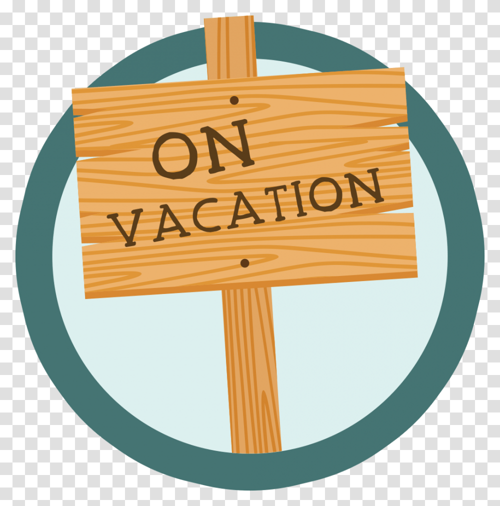 On Vacation Sign, Label, Logo Transparent Png