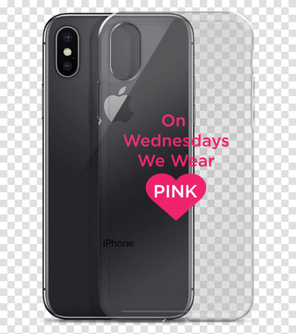 On Wednesday We Wear Pink Heart Iphone Case Iphone, Electronics, Mobile Phone Transparent Png