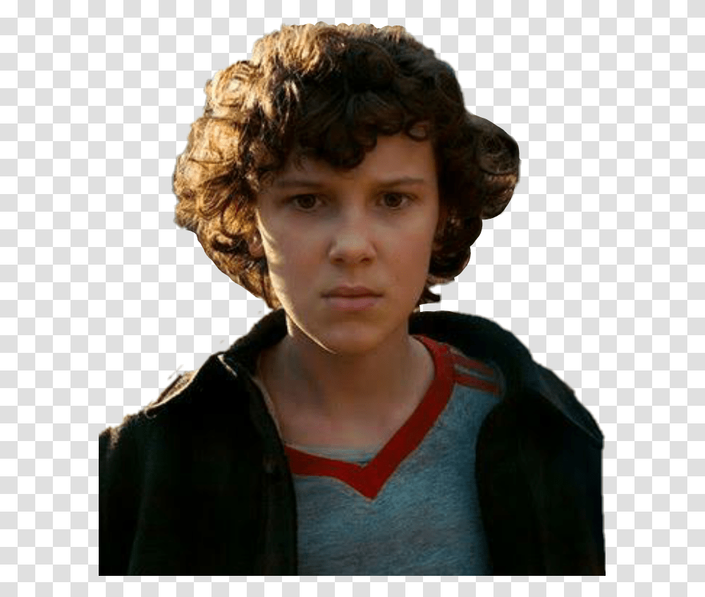 Once Eleven Strangerthings Strangerthings2 Millie Bobby Brown Hot, Boy, Person, Human, Face Transparent Png
