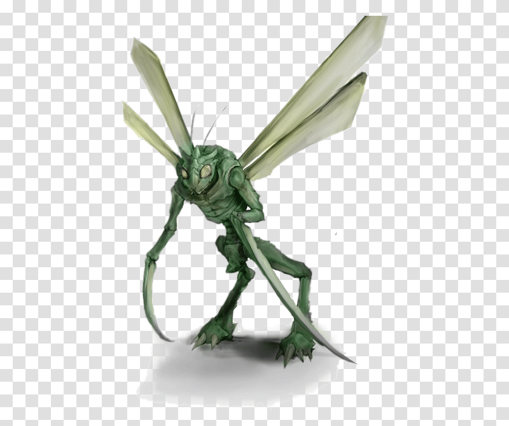 Once Found The Scyther Will Quickly Dismember It With Scyther In Real Life, Insect, Invertebrate, Animal, Bird Transparent Png